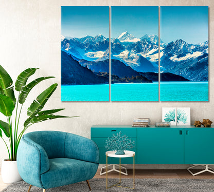 Snowy Alaska Mountains Canvas Print-Canvas Print-CetArt-1 Panel-24x16 inches-CetArt