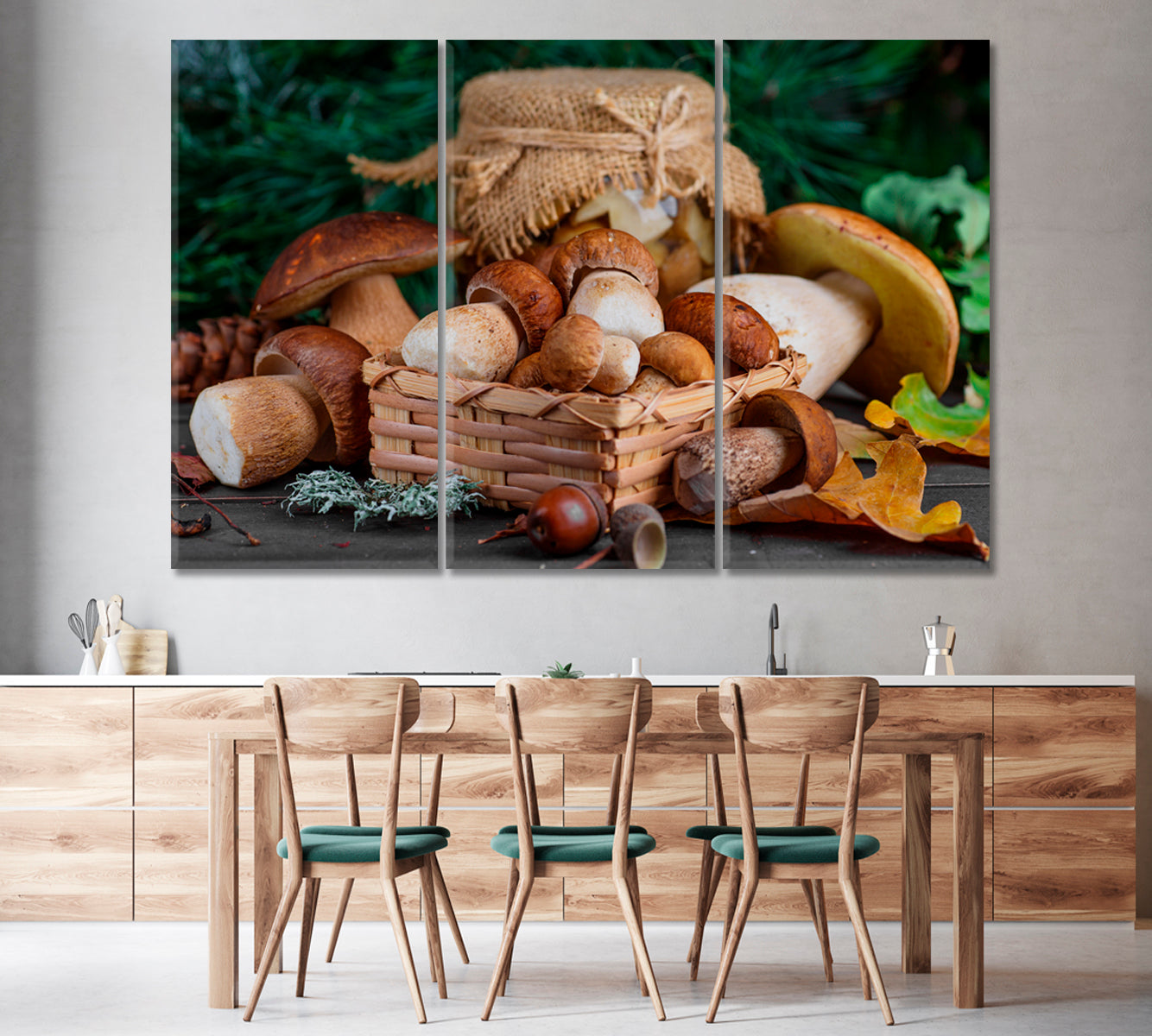 Mushrooms Boletus Canvas Print-Canvas Print-CetArt-1 Panel-24x16 inches-CetArt