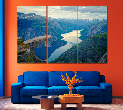 Troll Tongue Norway Canvas Print-Canvas Print-CetArt-1 Panel-24x16 inches-CetArt