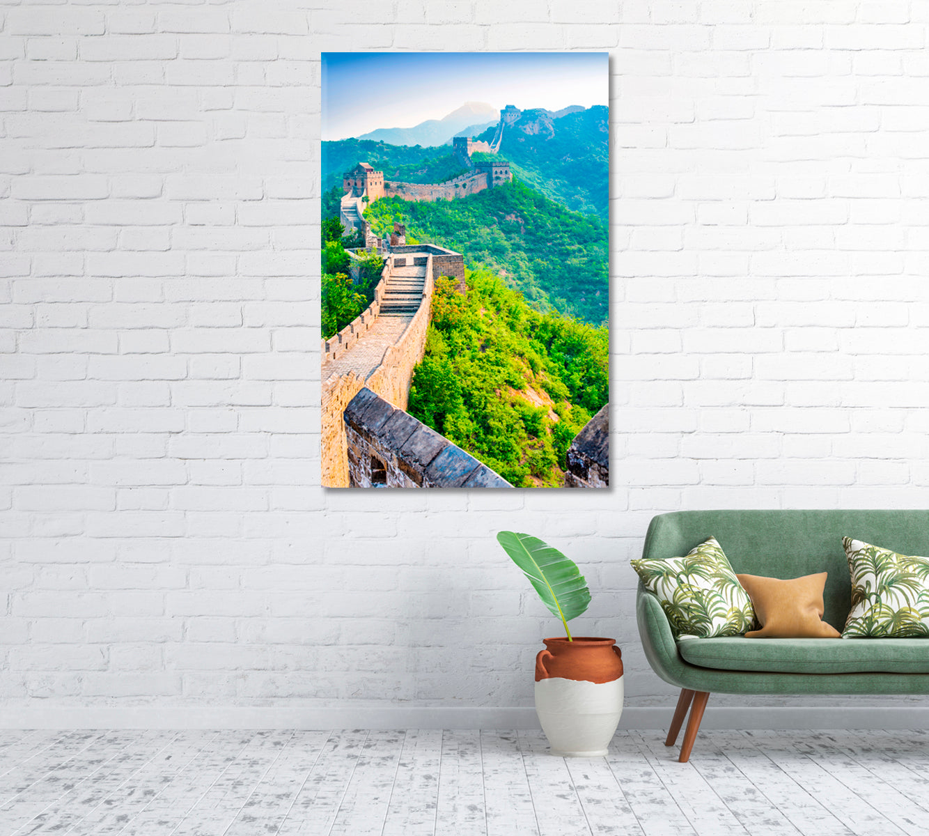 Great Wall of China Canvas Print-Canvas Print-CetArt-1 panel-16x24 inches-CetArt