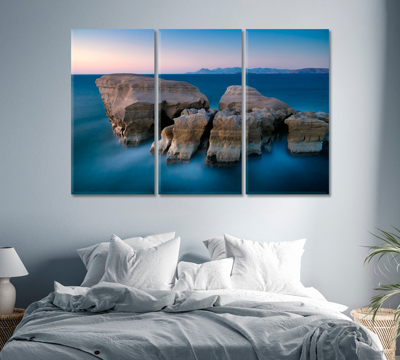 Seascape During Sunset Canvas Print-Canvas Print-CetArt-1 Panel-24x16 inches-CetArt