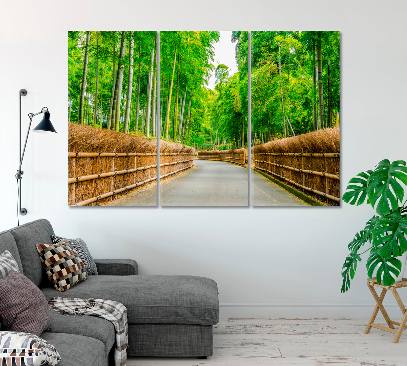 Bamboo Forest Canvas Print-Canvas Print-CetArt-1 Panel-24x16 inches-CetArt