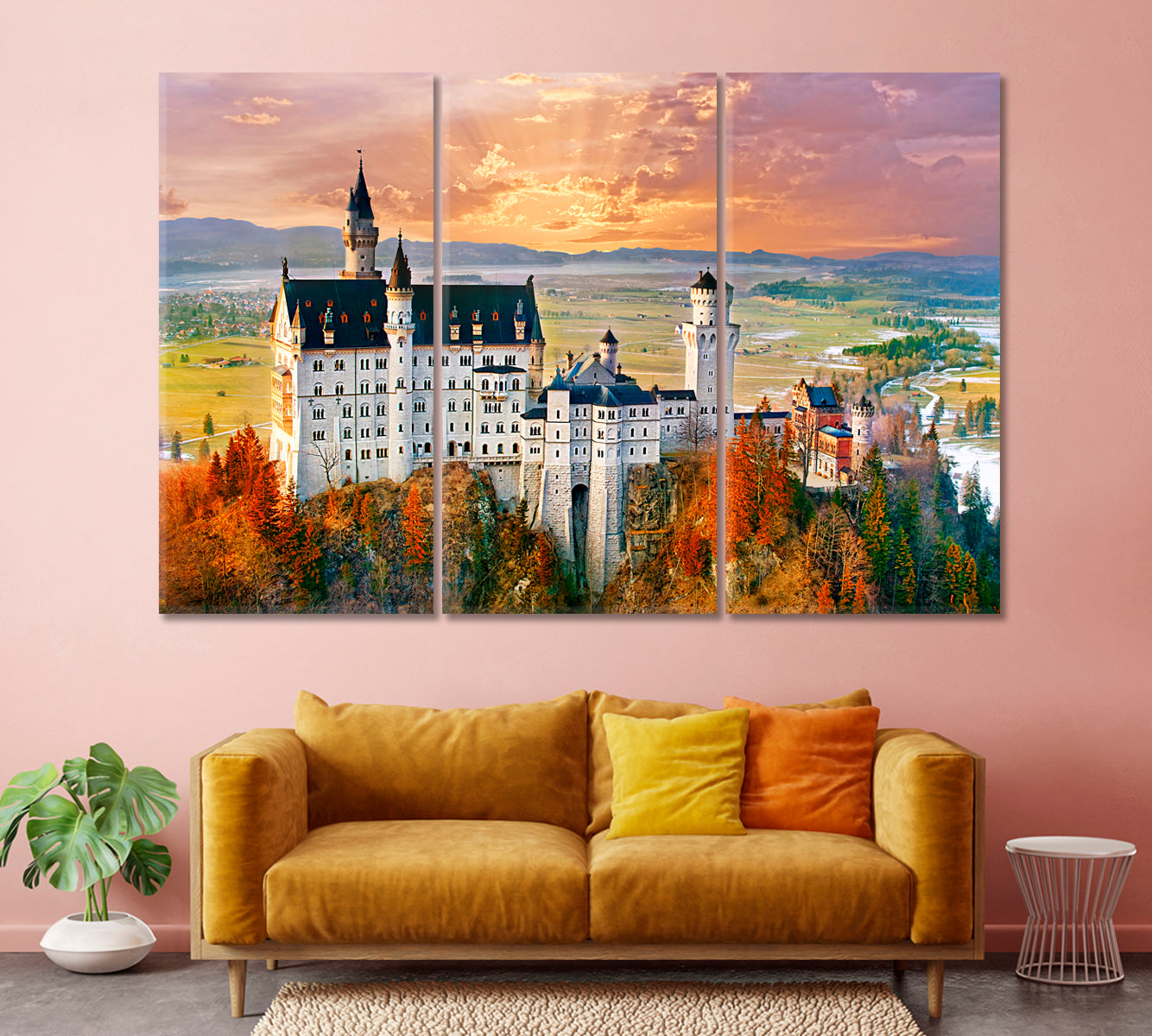 Neuschwanstein Castle Germany Canvas Print-Canvas Print-CetArt-1 Panel-24x16 inches-CetArt