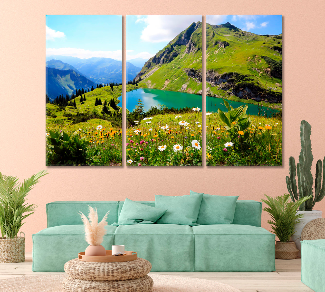 Lake Eibsee in the Bavarian Alps Canvas Print-Canvas Print-CetArt-1 Panel-24x16 inches-CetArt