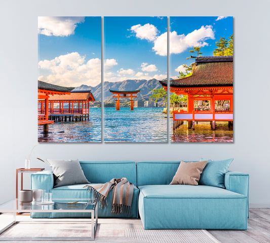 Itsukushima Shrine on Miyajima Island Japan Canvas Print-Canvas Print-CetArt-1 Panel-24x16 inches-CetArt