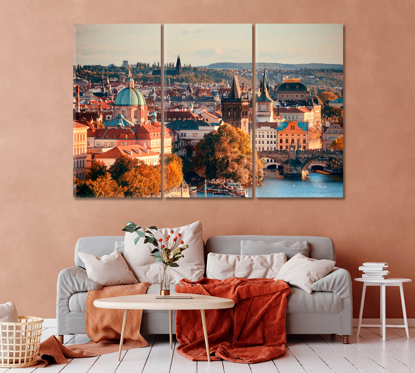 Historical Buildings of Prague Czech Republic Canvas Print-Canvas Print-CetArt-1 Panel-24x16 inches-CetArt