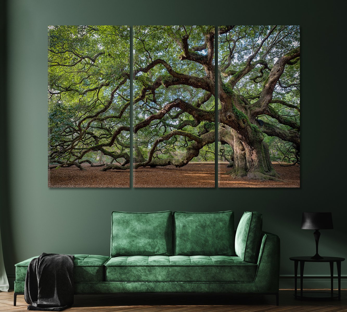 Oak Tree Canvas Print-Canvas Print-CetArt-1 Panel-24x16 inches-CetArt