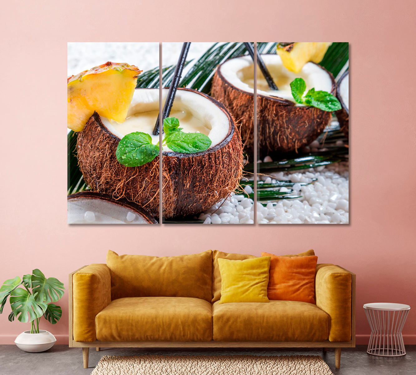 Fresh Coconut Canvas Print-Canvas Print-CetArt-1 Panel-24x16 inches-CetArt
