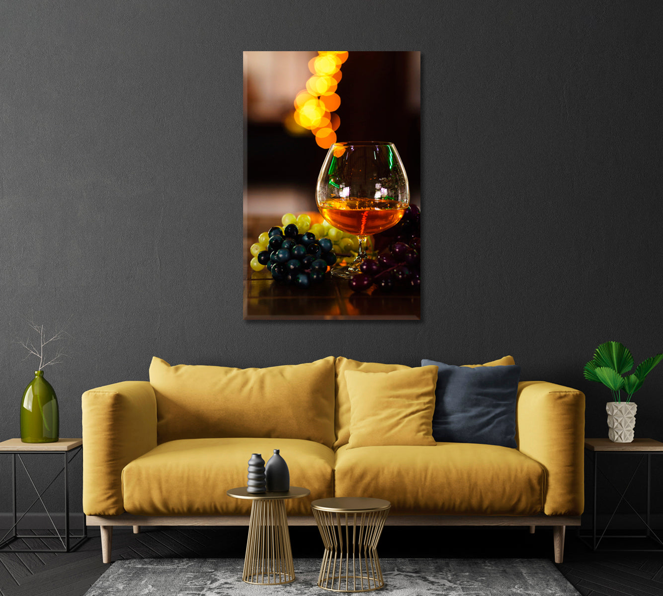 Still Life Glass of French Cognac Brandy Canvas Print-Canvas Print-CetArt-1 panel-16x24 inches-CetArt