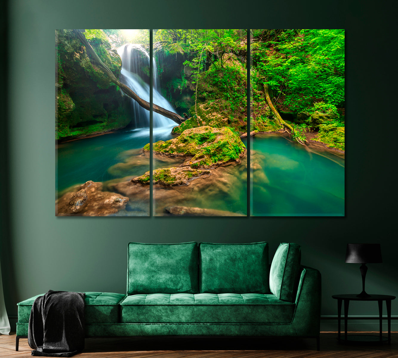 Vaioaga Falls in Beusnita National Park Romania Canvas Print-Canvas Print-CetArt-1 Panel-24x16 inches-CetArt