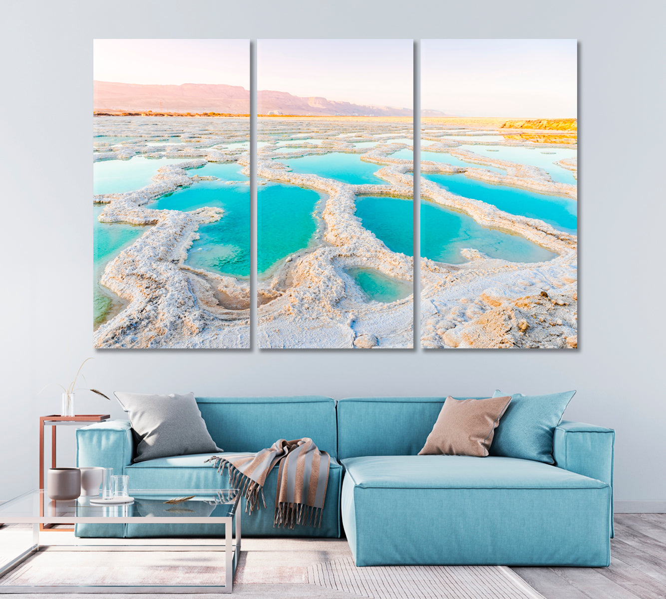 Dead Sea Coast Canvas Print-Canvas Print-CetArt-1 Panel-24x16 inches-CetArt