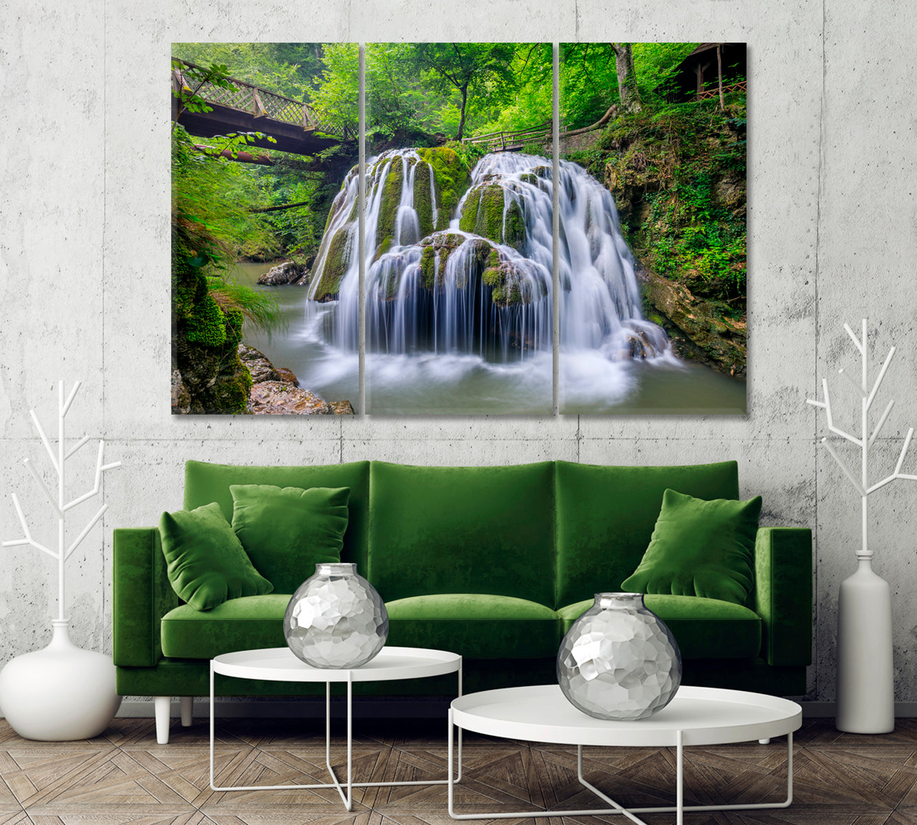 Bigar Cascade Falls Romania Canvas Print-Canvas Print-CetArt-1 Panel-24x16 inches-CetArt