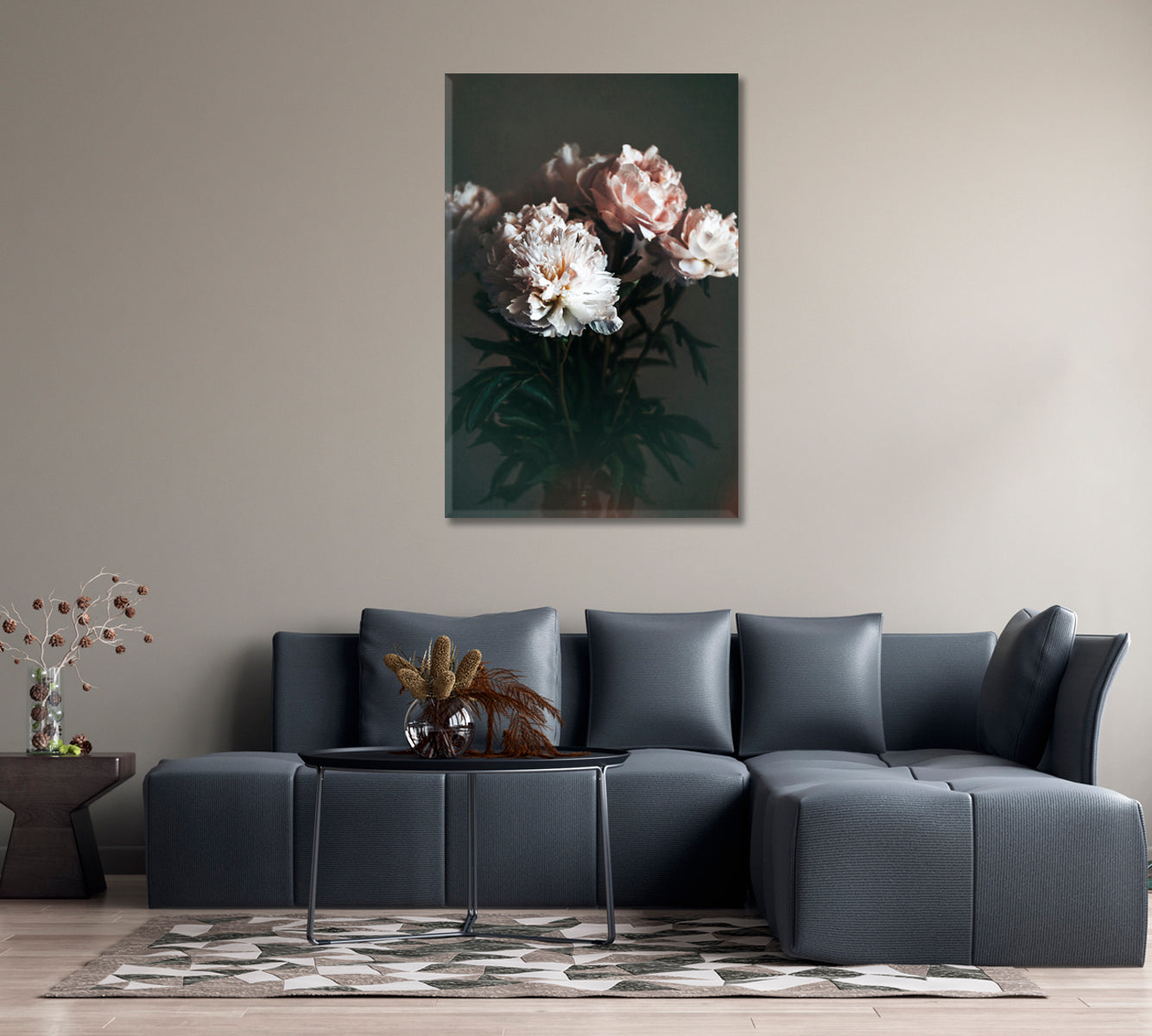 Peonies Canvas Print-Canvas Print-CetArt-1 panel-16x24 inches-CetArt