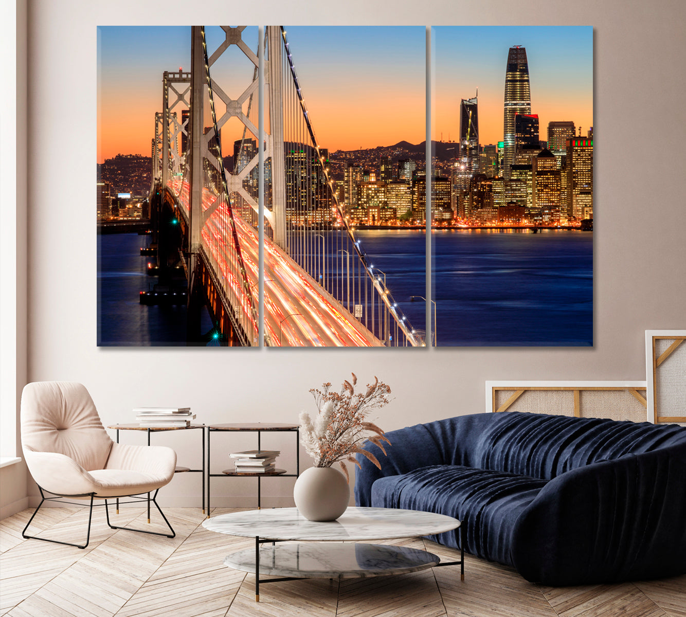 Golden Gate Bridge San Francisco Bay Canvas Print-Canvas Print-CetArt-1 Panel-24x16 inches-CetArt