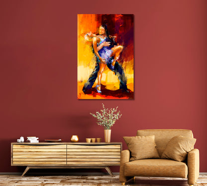 Dancers Dancing Rumba Canvas Print-Canvas Print-CetArt-1 panel-16x24 inches-CetArt