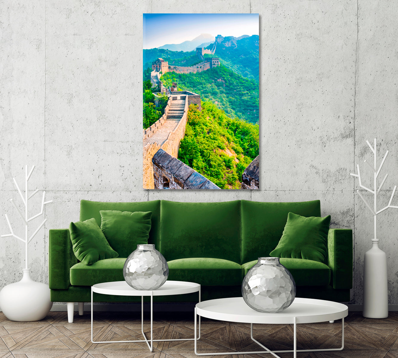 Great Wall of China Canvas Print-Canvas Print-CetArt-1 panel-16x24 inches-CetArt