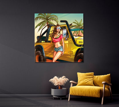 Summer Time Canvas Print-Canvas Print-CetArt-1 panel-12x12 inches-CetArt