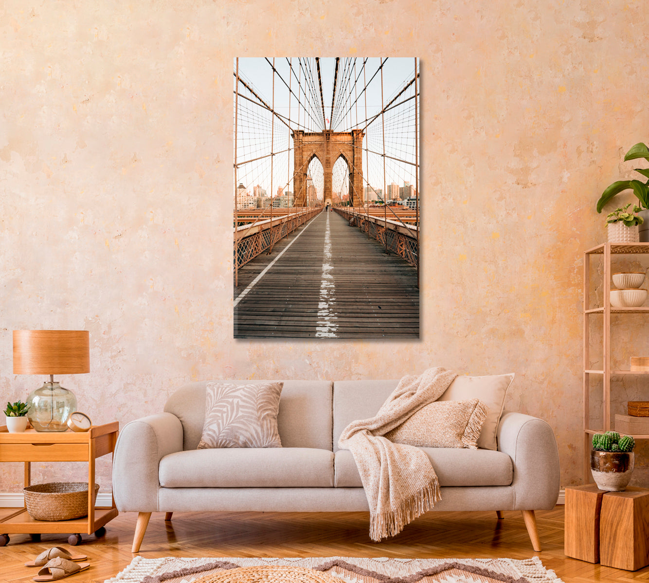 Brooklyn Bridge NYC Canvas Print-Canvas Print-CetArt-1 panel-16x24 inches-CetArt