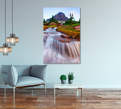 Cascade Waterfall Canvas Print-Canvas Print-CetArt-1 panel-16x24 inches-CetArt