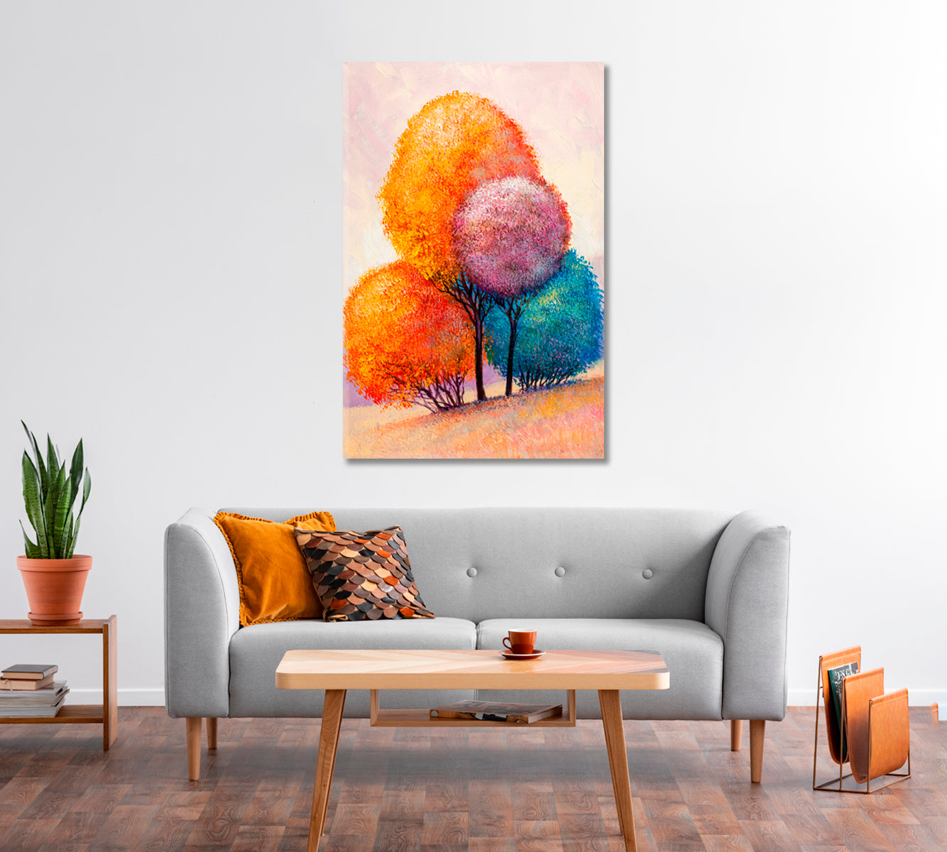 Colorful Autumn Forest Canvas Print-Canvas Print-CetArt-1 panel-16x24 inches-CetArt