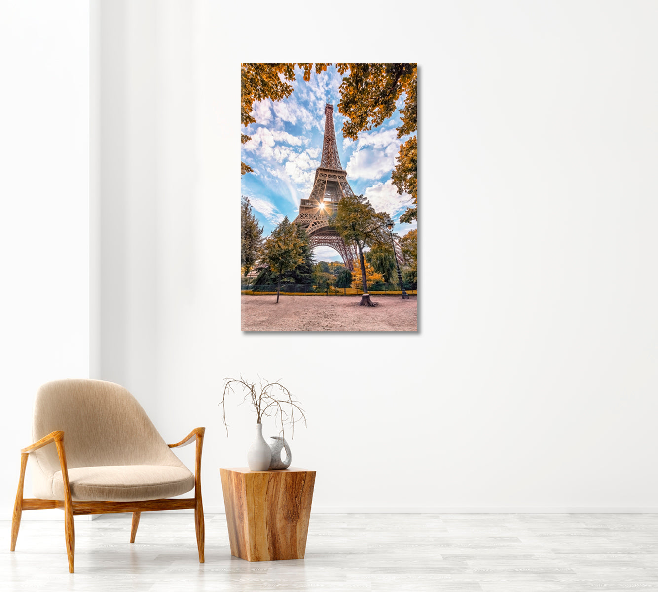 Eiffel Tower in Paris Canvas Print-Canvas Print-CetArt-1 panel-16x24 inches-CetArt