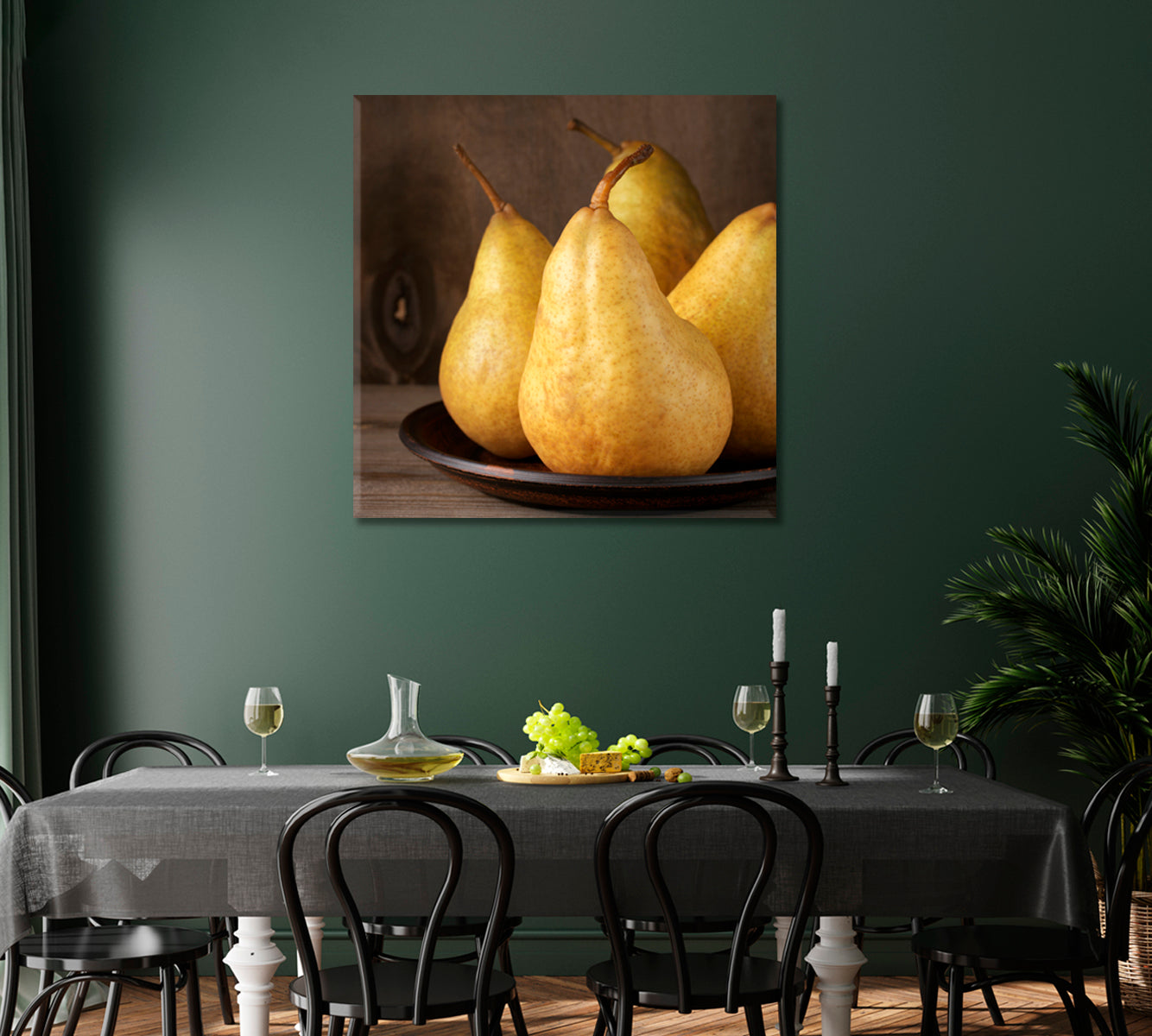 Ripe Pears Canvas Print-Canvas Print-CetArt-1 panel-12x12 inches-CetArt