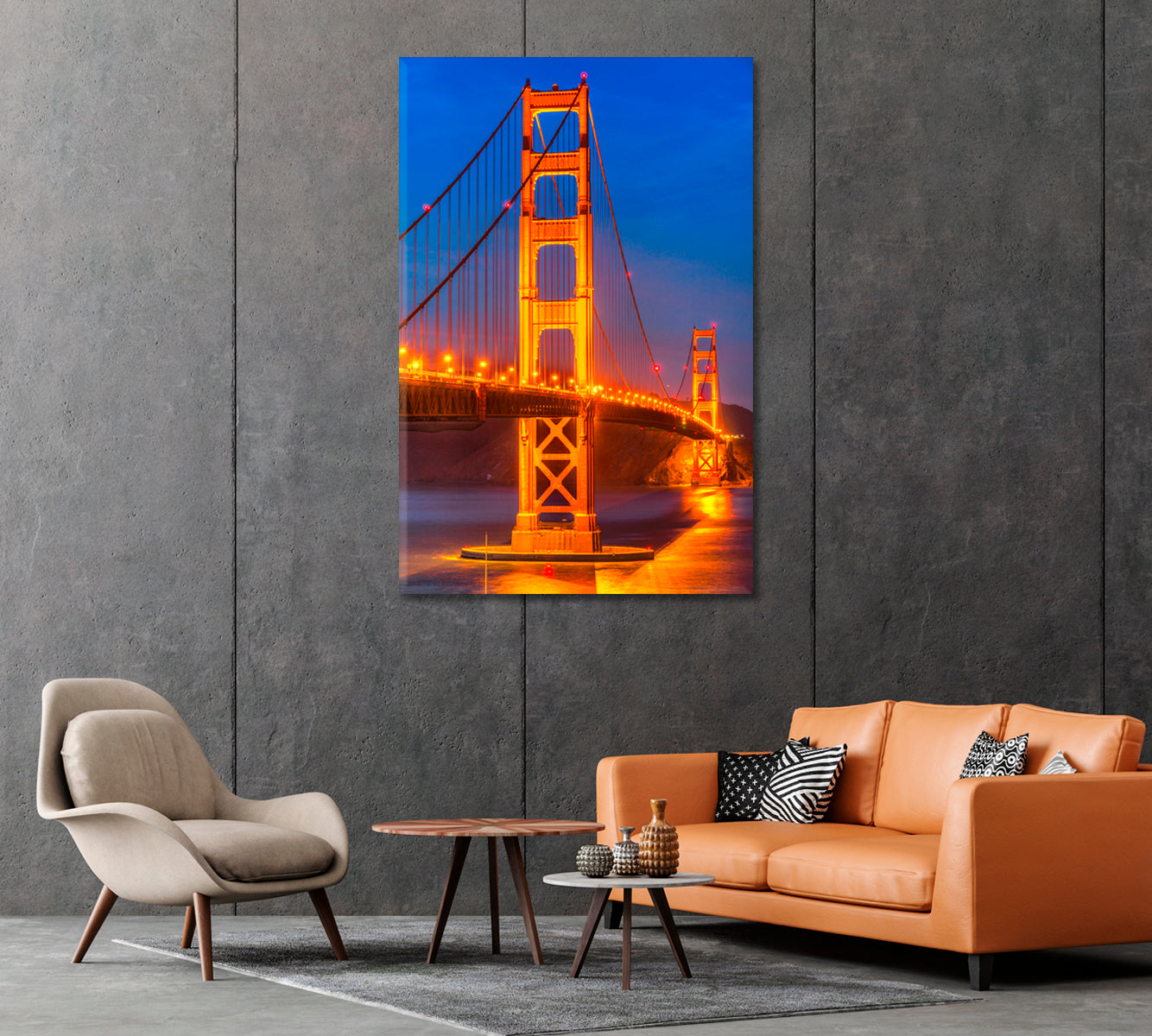 Golden Gate Bridge San Francisco USA Canvas Print-Canvas Print-CetArt-1 panel-16x24 inches-CetArt