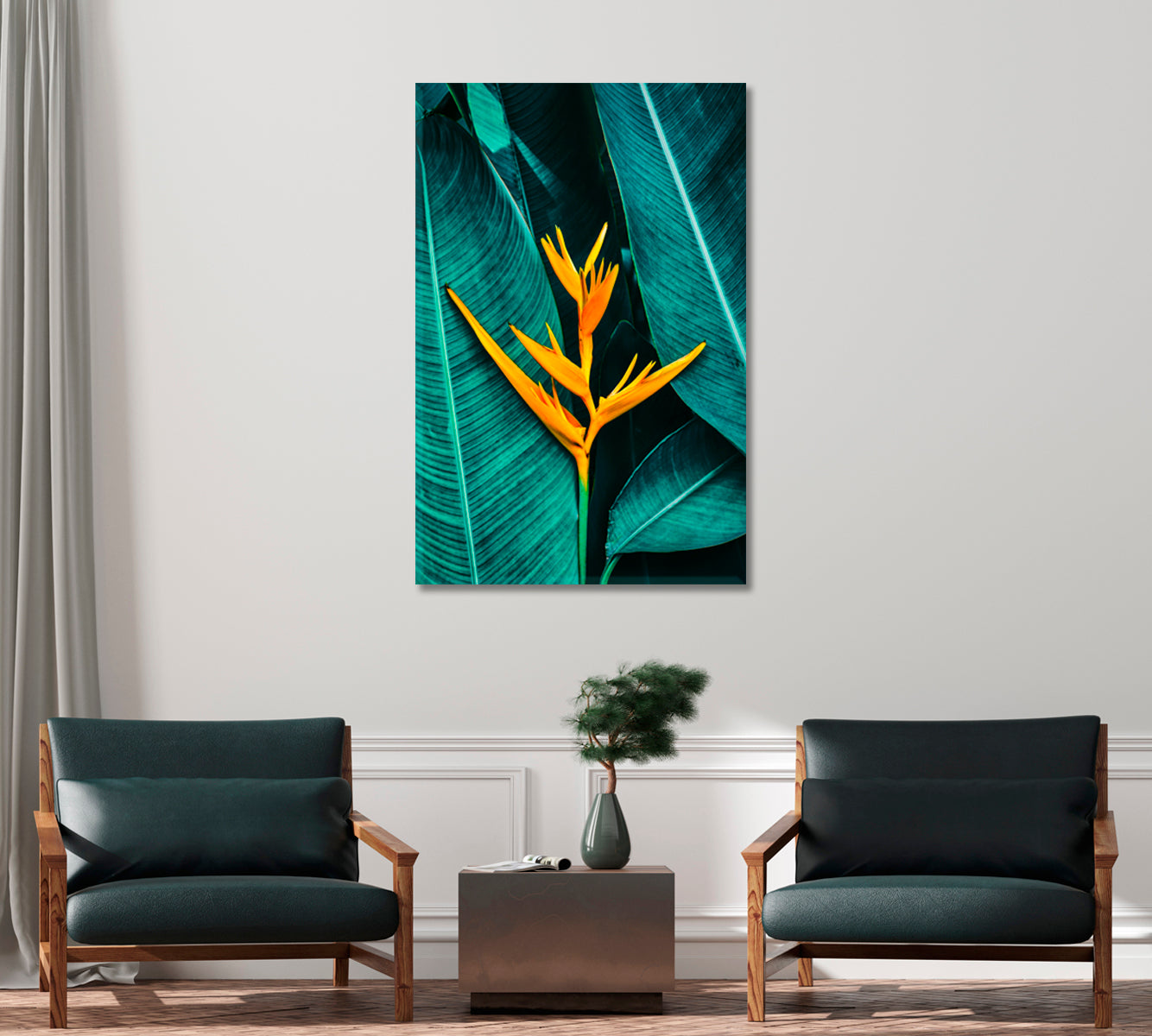 Bird of Paradise Crane Flower Canvas Print-Canvas Print-CetArt-1 panel-16x24 inches-CetArt