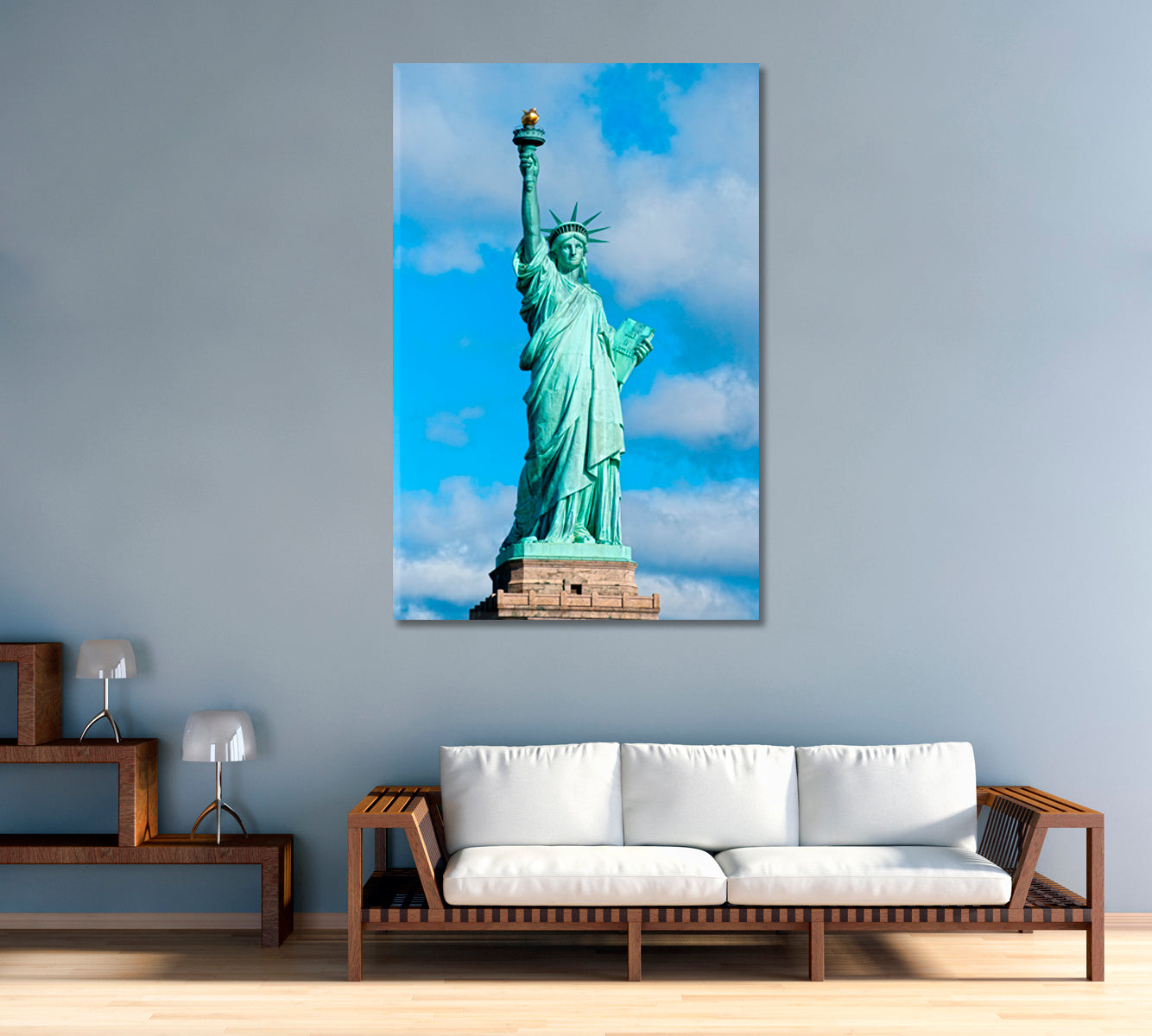 Statue of Liberty New York USA Canvas Print-Canvas Print-CetArt-1 panel-16x24 inches-CetArt