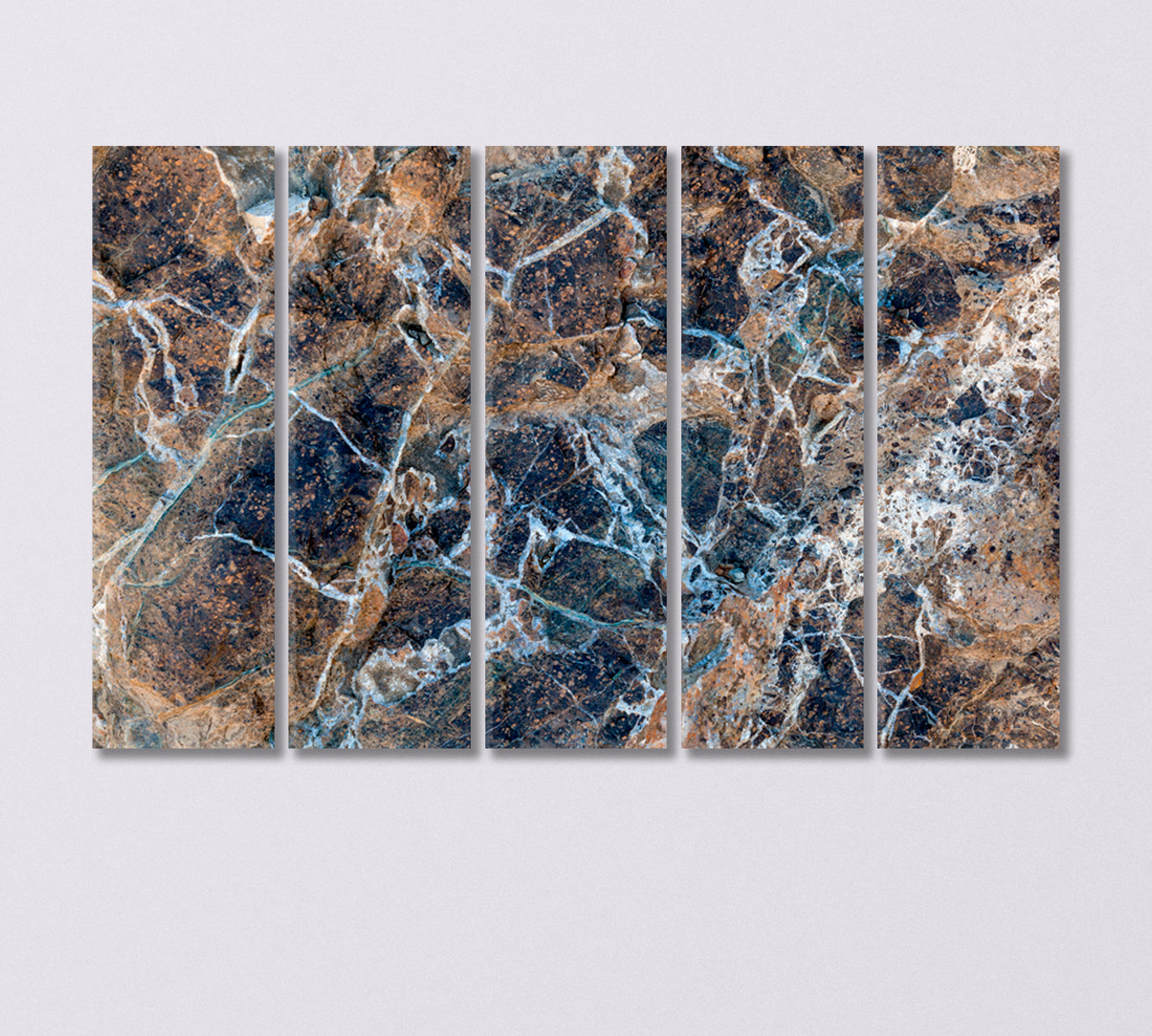 Natural Marble Stone Canvas Print-Canvas Print-CetArt-5 Panels-36x24 inches-CetArt