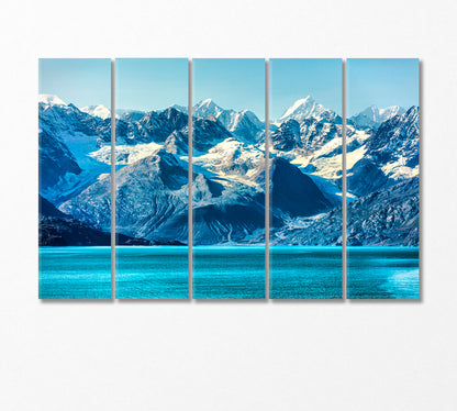 Glacier Bay National Park in Alaska USA Canvas Print-Canvas Print-CetArt-5 Panels-36x24 inches-CetArt