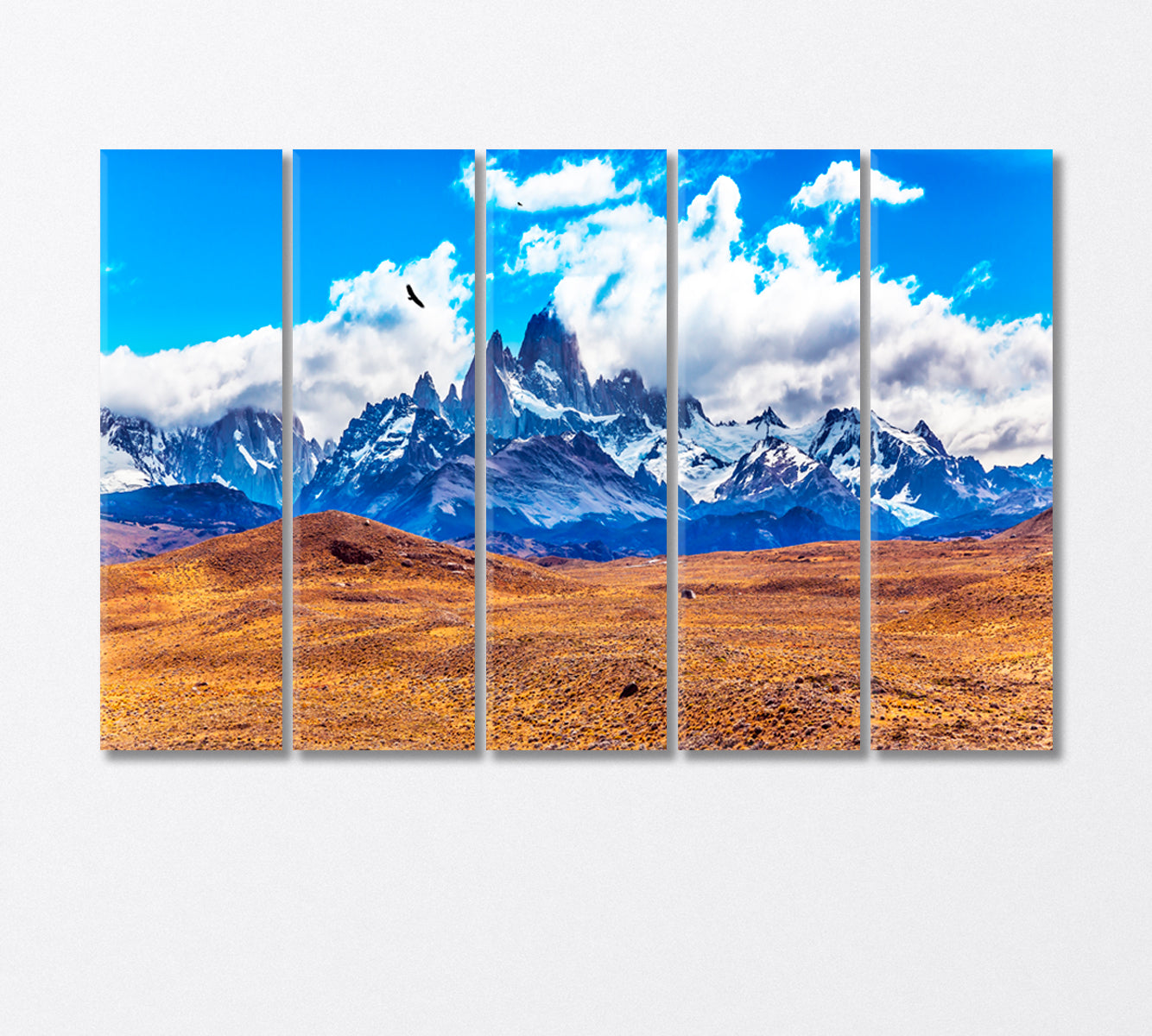 Famous Fitz Roy Range Canvas Print-Canvas Print-CetArt-5 Panels-36x24 inches-CetArt