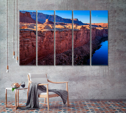 Colorado River Flowing Through Marble Canyon Canvas Print-Canvas Print-CetArt-1 Panel-24x16 inches-CetArt