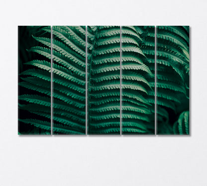 Wild Fern Leaves Canvas Print-Canvas Print-CetArt-5 Panels-36x24 inches-CetArt