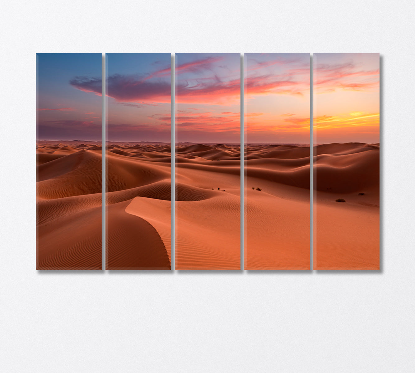 Sand Dunes in Liwa UAE Canvas Print-Canvas Print-CetArt-5 Panels-36x24 inches-CetArt