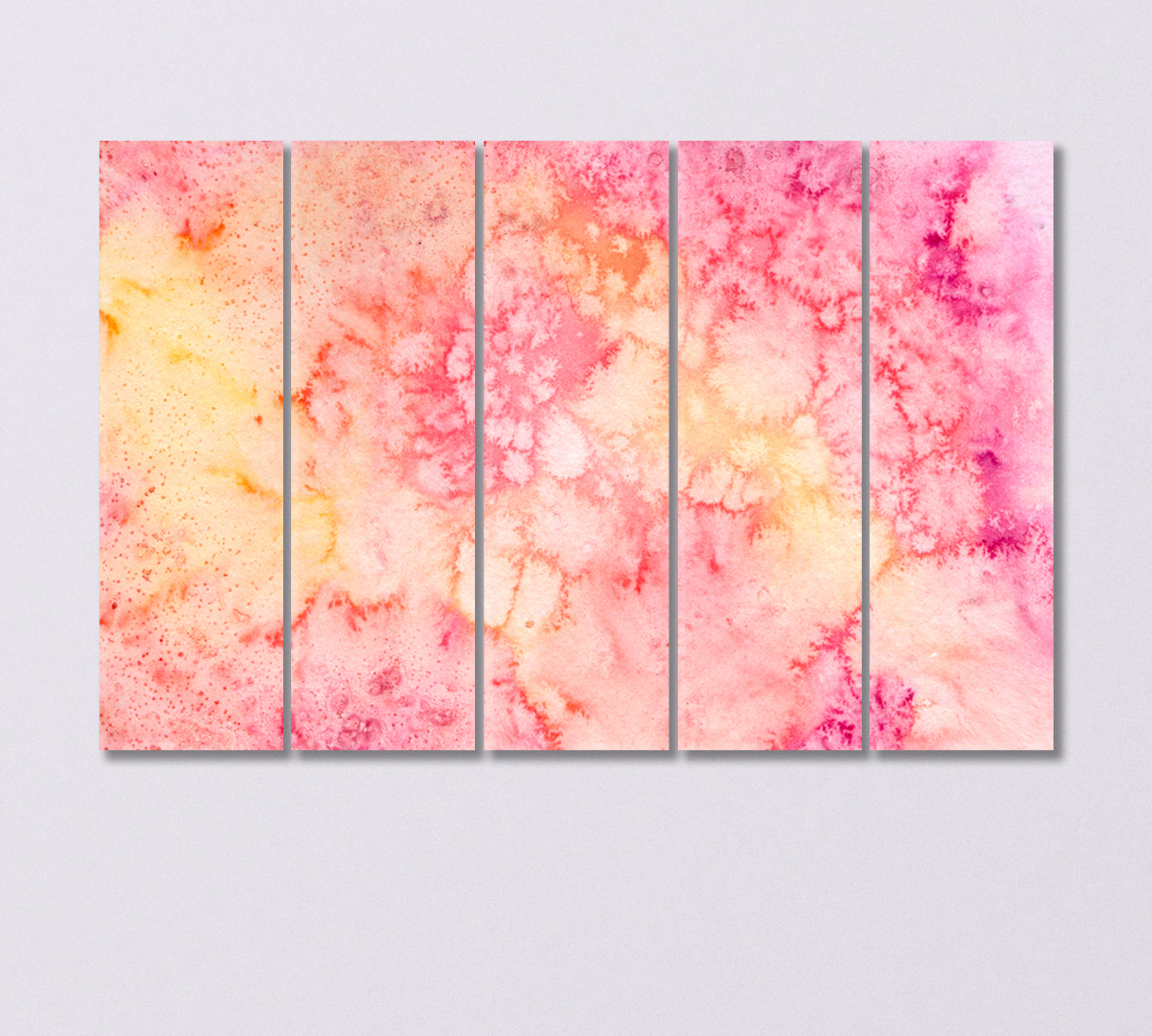 Abstract Pink Watercolor Pattern Canvas Print-Canvas Print-CetArt-5 Panels-36x24 inches-CetArt