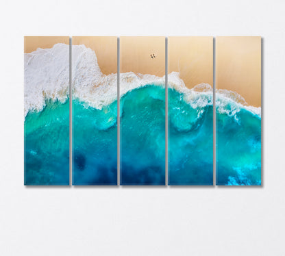 Turquoise Beach of Nusa Penida Island Indonesia Canvas Print-Canvas Print-CetArt-5 Panels-36x24 inches-CetArt
