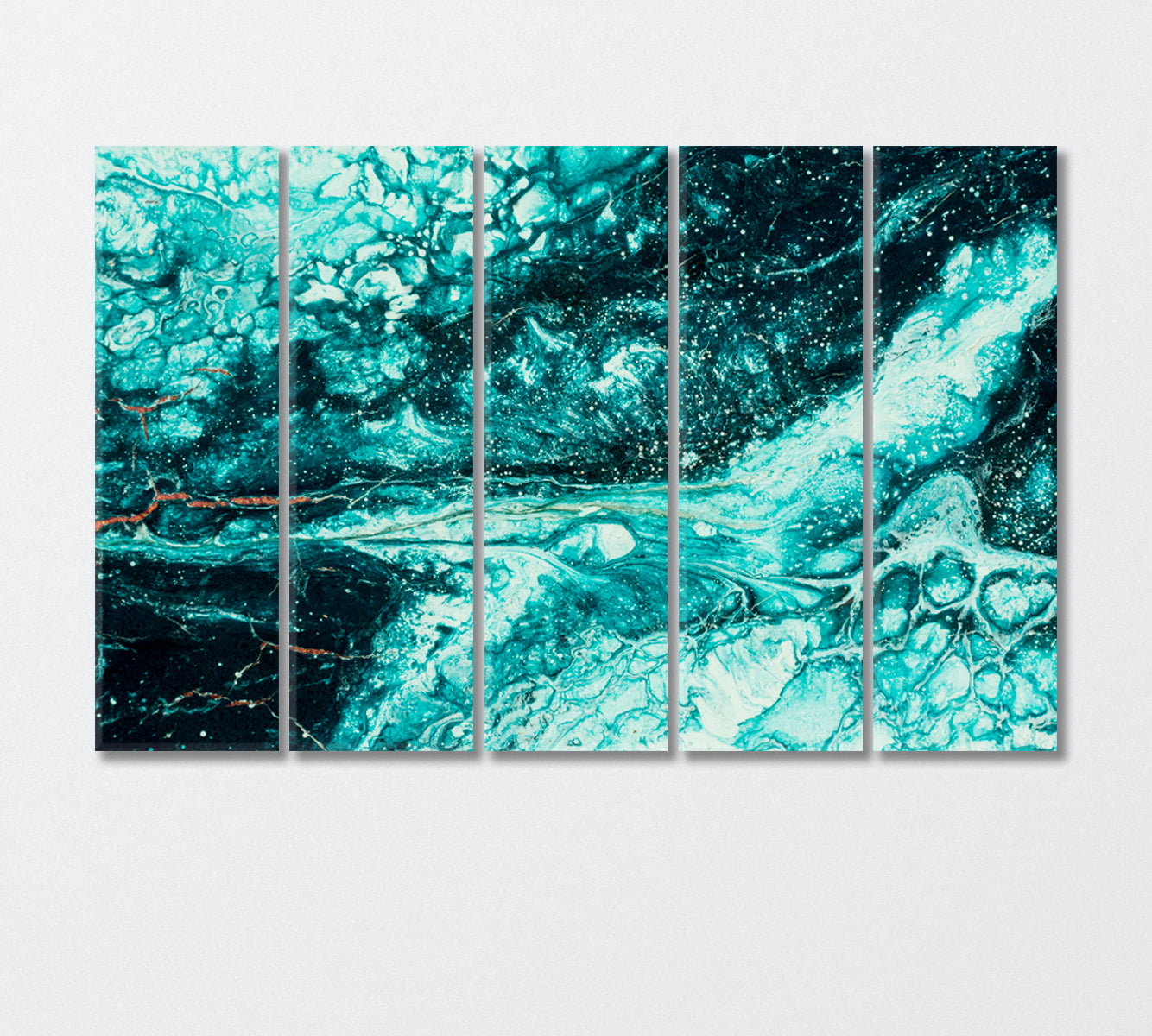 Abstract Magic Ocean Canvas Print-Canvas Print-CetArt-5 Panels-36x24 inches-CetArt