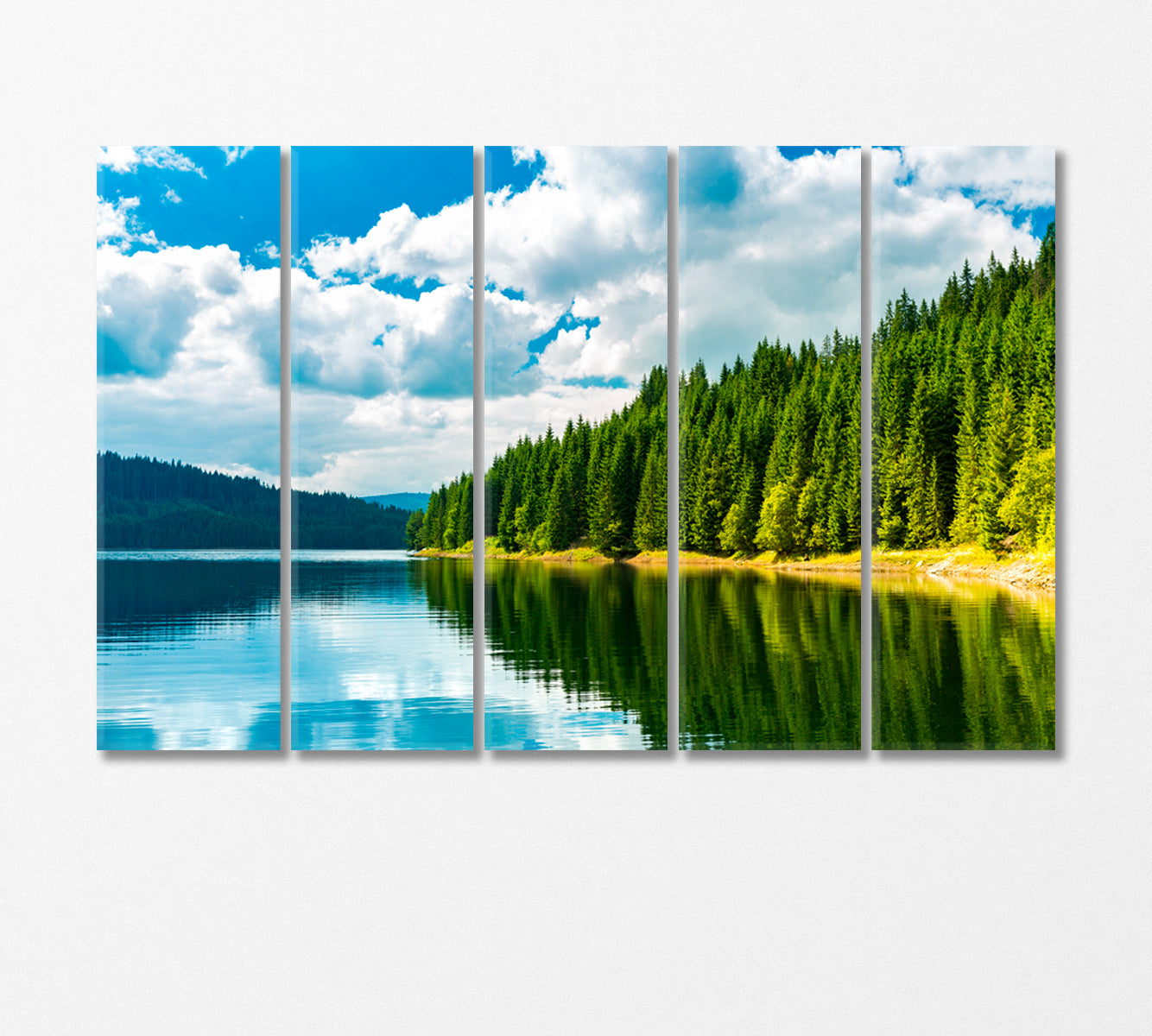 Lake Vidra Romania Canvas Print-Canvas Print-CetArt-5 Panels-36x24 inches-CetArt