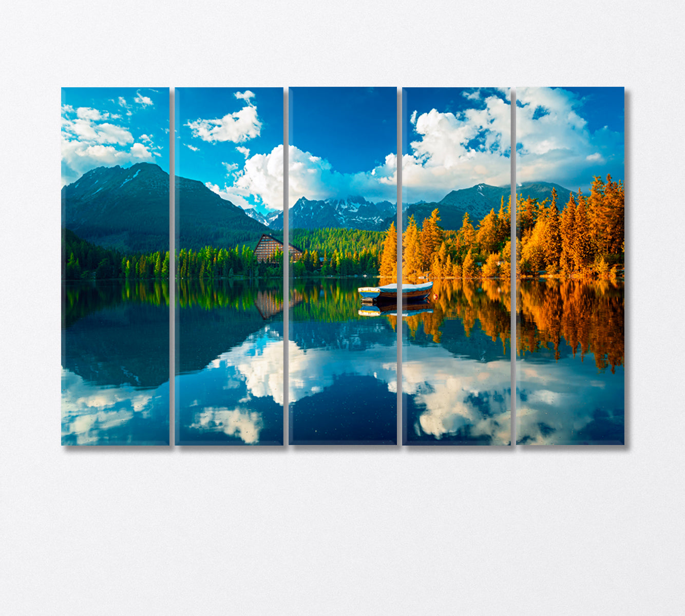 View of the High Tatras National Park Slovakia Canvas Print-Canvas Print-CetArt-5 Panels-36x24 inches-CetArt
