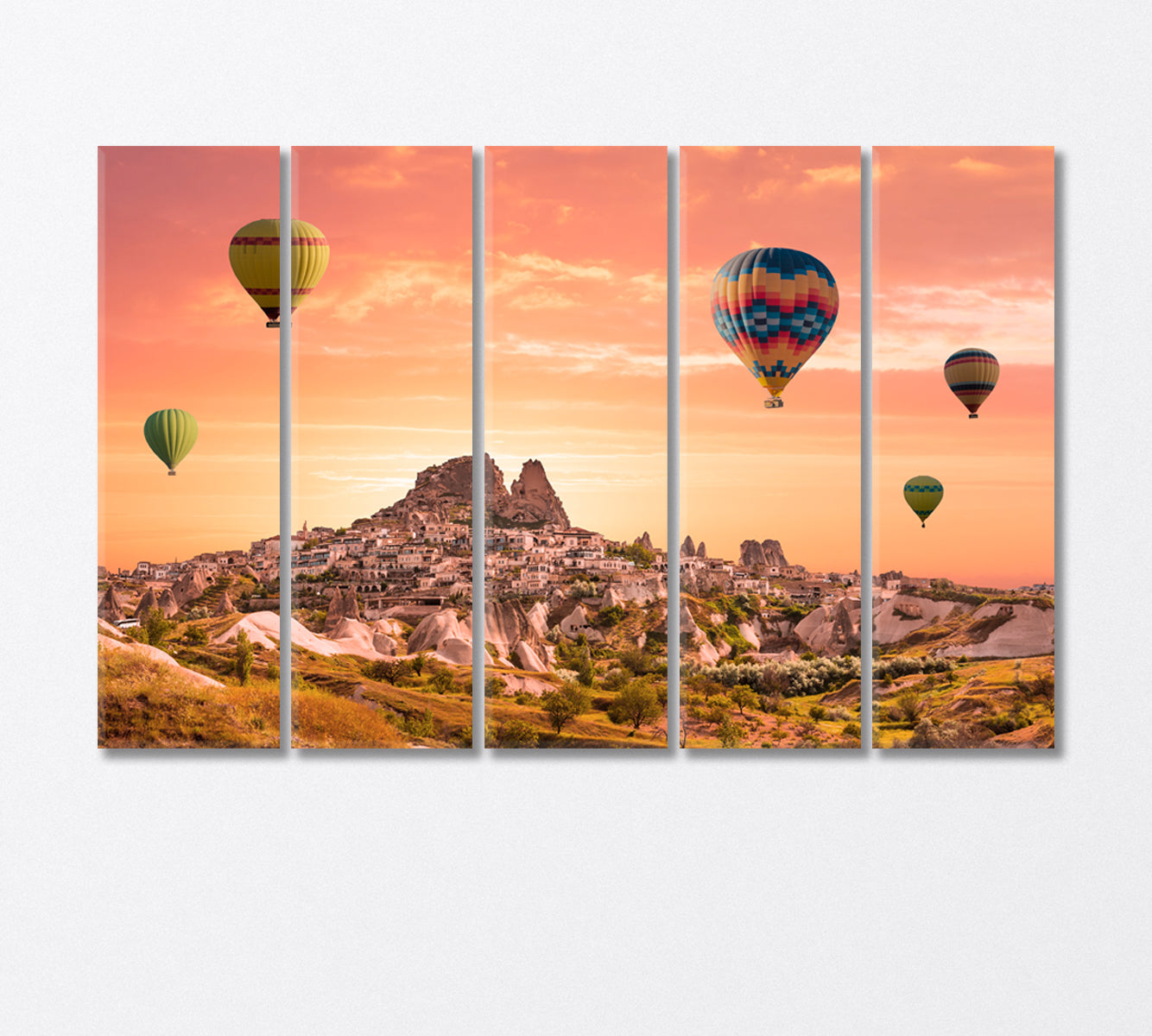 Cappadocia Balloon Festival Canvas Print-Canvas Print-CetArt-5 Panels-36x24 inches-CetArt