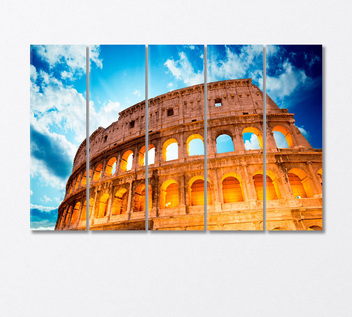 Colosseum Rome Italy Canvas Print-Canvas Print-CetArt-5 Panels-36x24 inches-CetArt