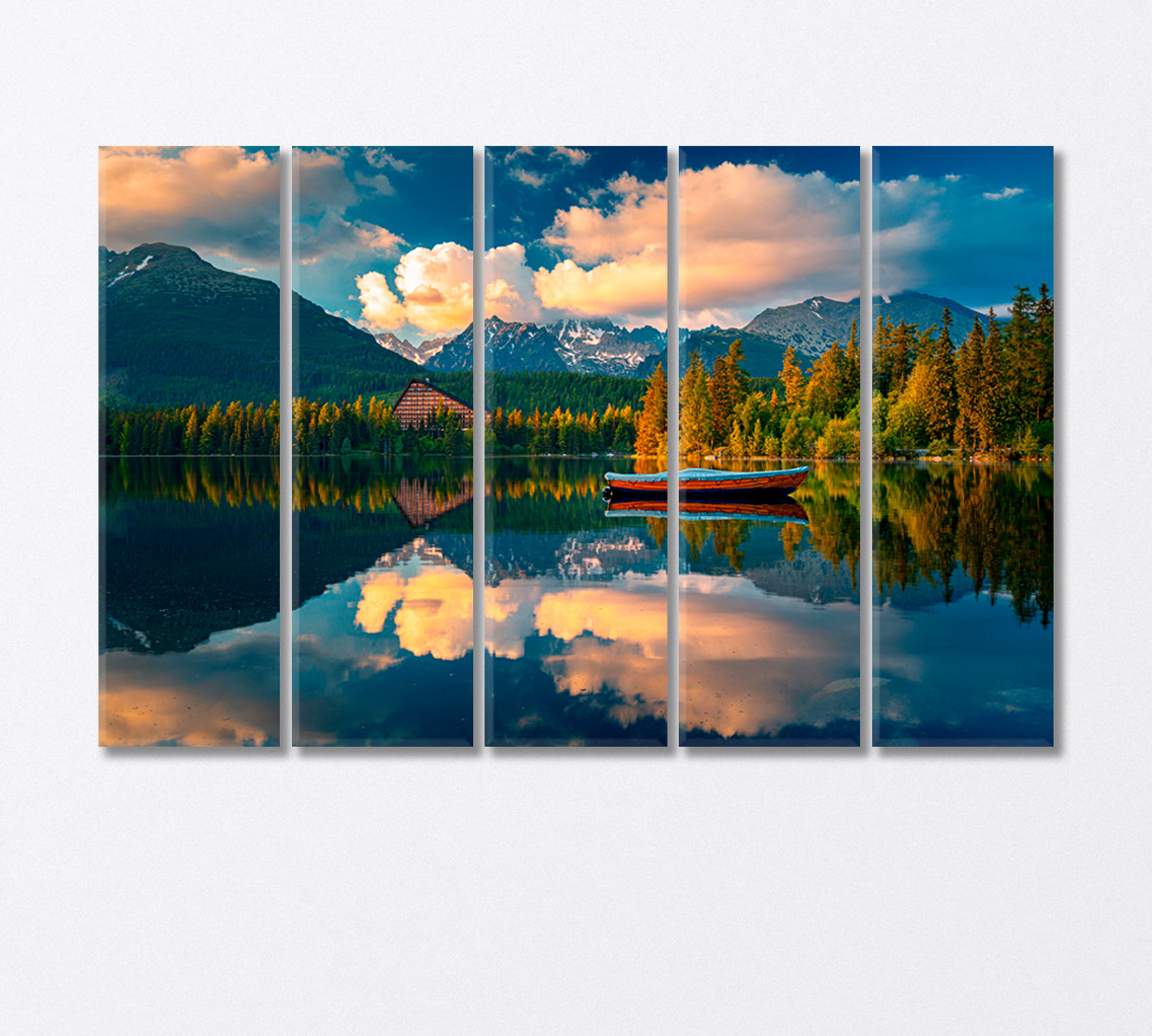 High Tatras Mountains Canvas Print-Canvas Print-CetArt-5 Panels-36x24 inches-CetArt