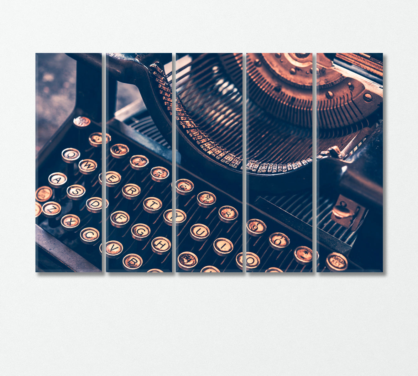 Vintage Typewriter Canvas Print-Canvas Print-CetArt-5 Panels-36x24 inches-CetArt