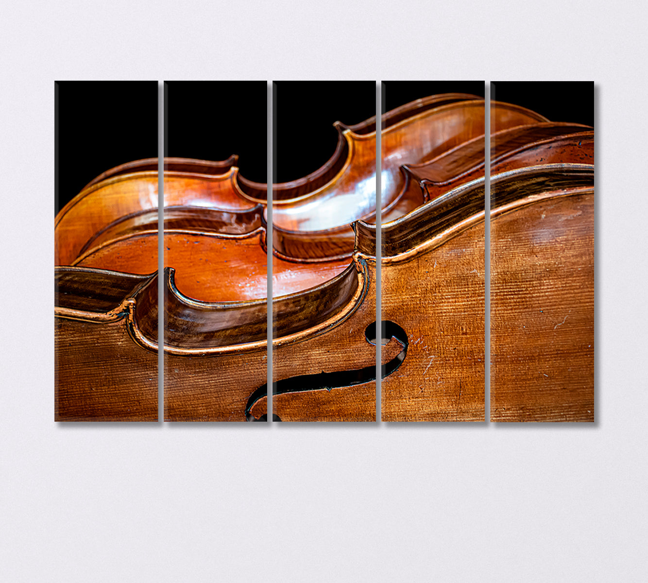 Three Beautiful Cellos Canvas Print-Canvas Print-CetArt-5 Panels-36x24 inches-CetArt