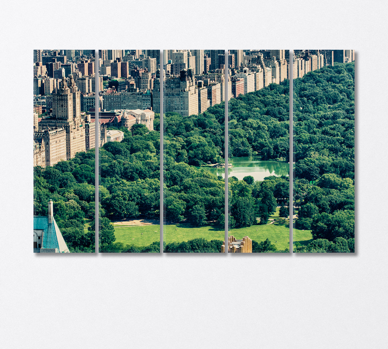 Central Park New York City Canvas Print-Canvas Print-CetArt-5 Panels-36x24 inches-CetArt