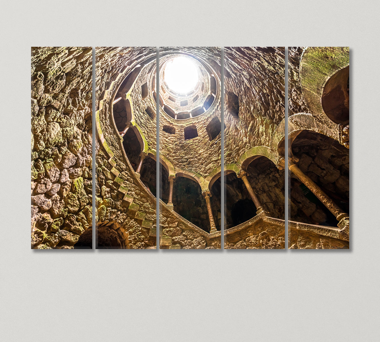 Initiation Well in Sintra Portugal Canvas Print-Canvas Print-CetArt-5 Panels-36x24 inches-CetArt