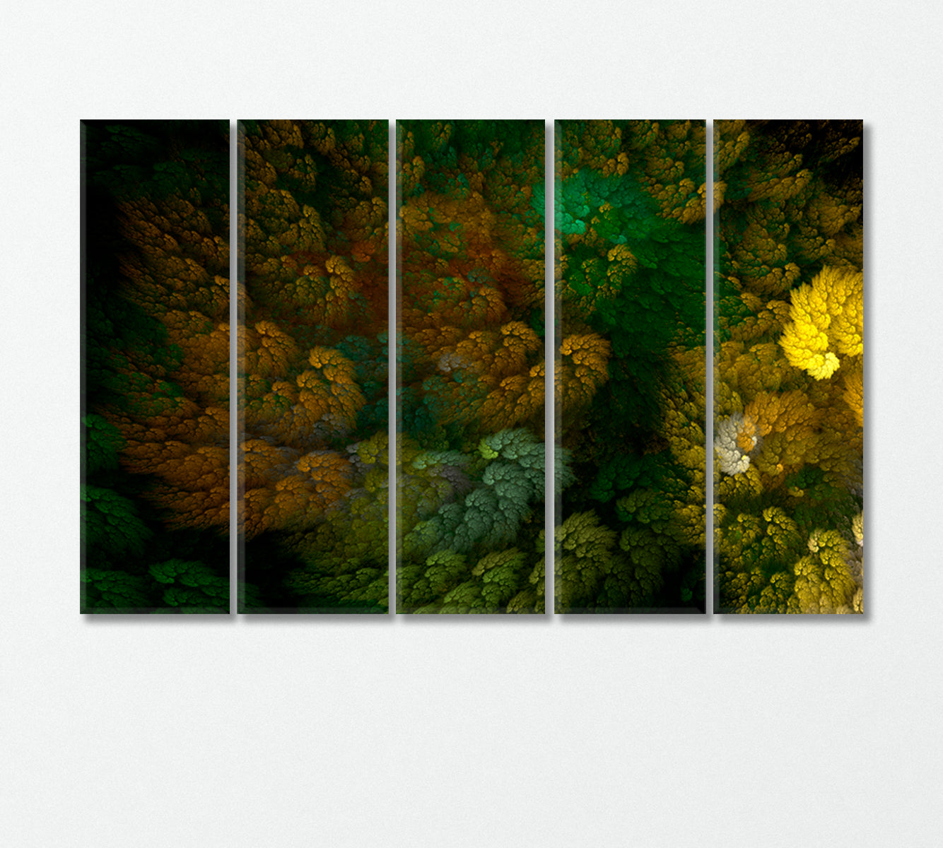 Abstract Multicolor Forest Canvas Print-Canvas Print-CetArt-5 Panels-36x24 inches-CetArt