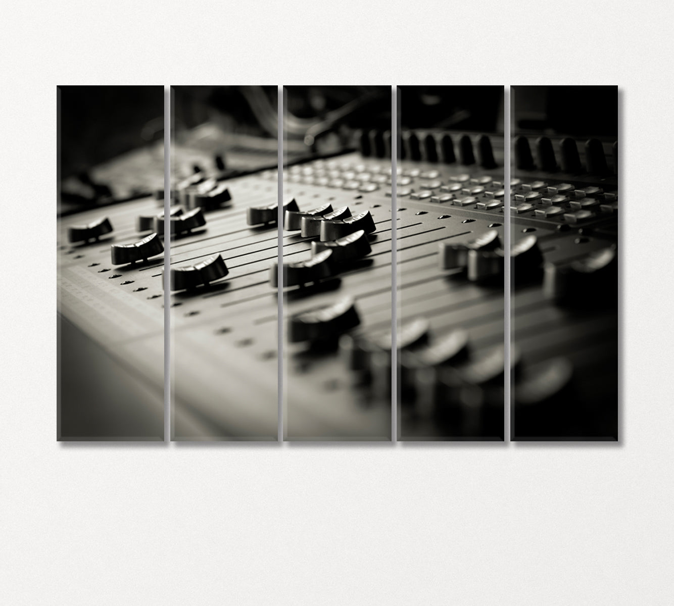 Professional Audio Mixing Console Canvas Print-Canvas Print-CetArt-5 Panels-36x24 inches-CetArt