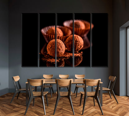 Sweet Chocolate Truffles Canvas Print-Canvas Print-CetArt-1 Panel-24x16 inches-CetArt